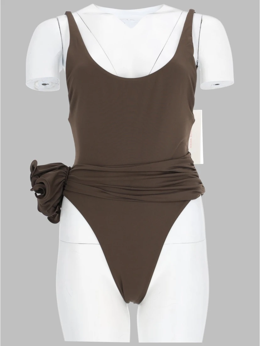 COSTUME DA BAGNO INTERO CON DETTAGLIO ARRICCIATO