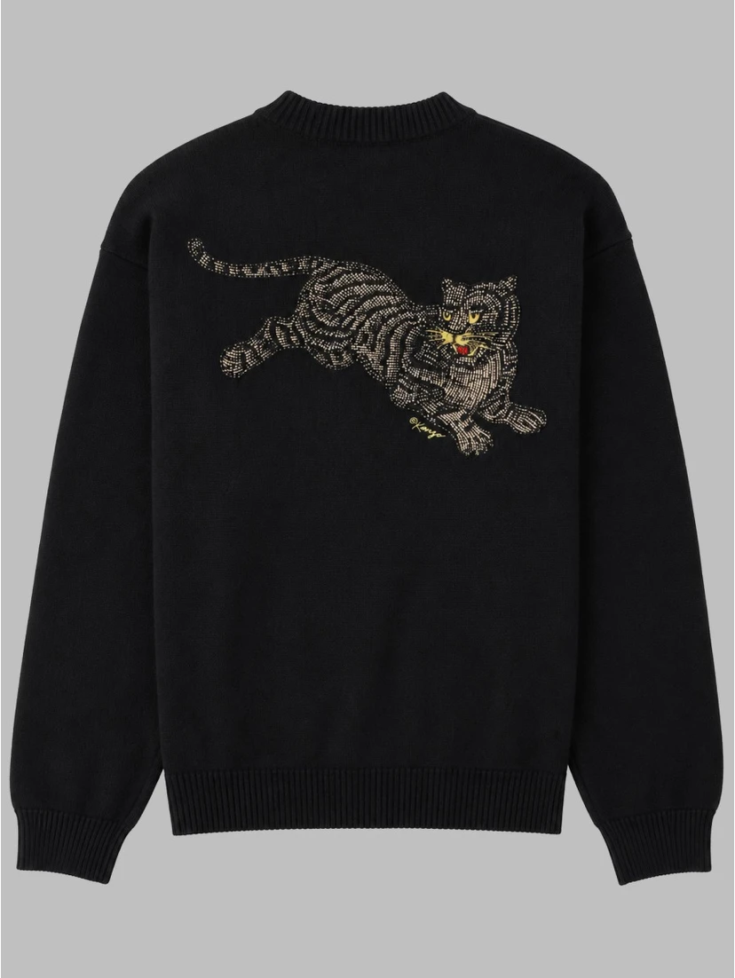 CARDIGAN "JUMPING TIGER"