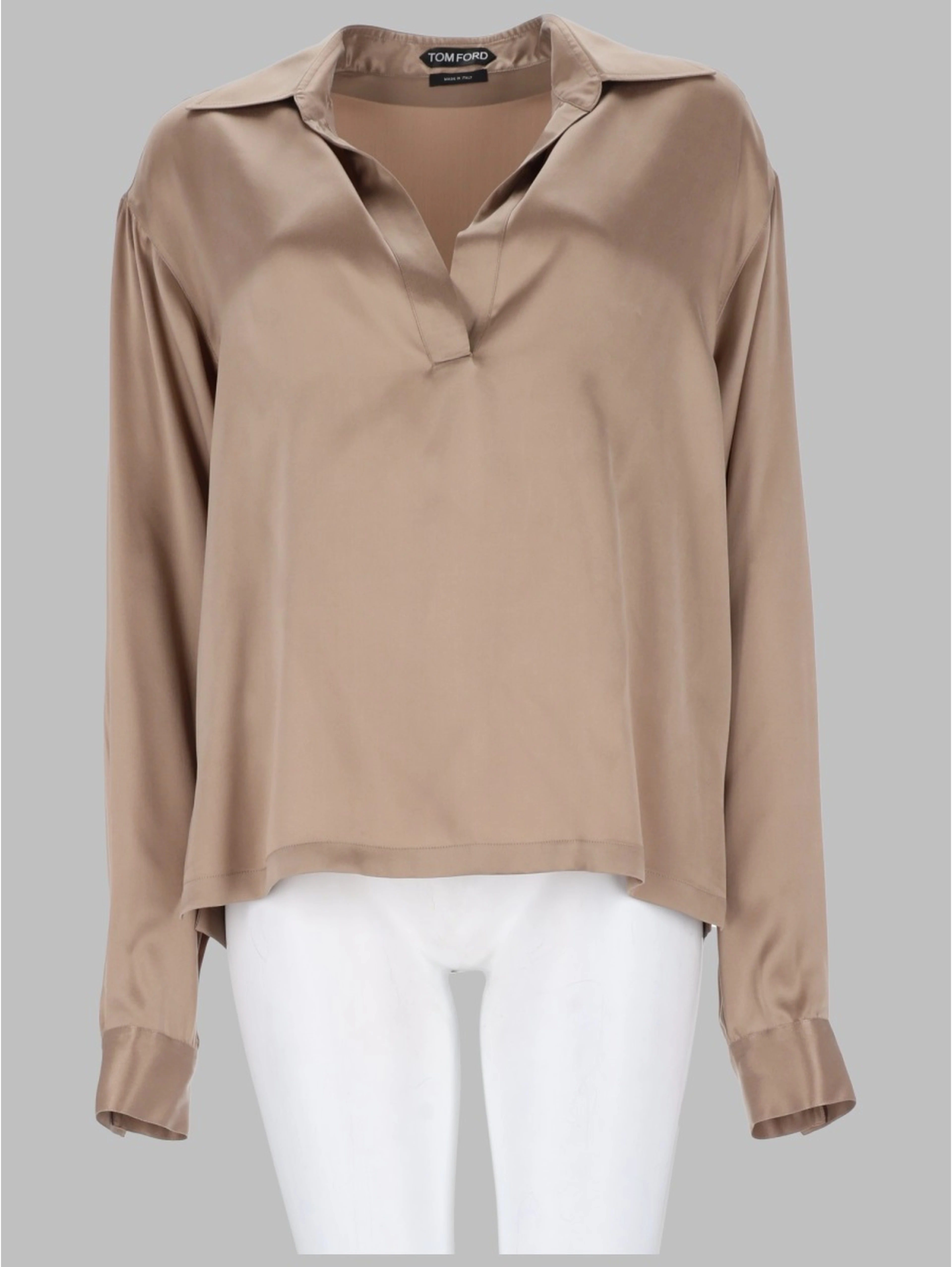 POLO IN SATIN DI SETA