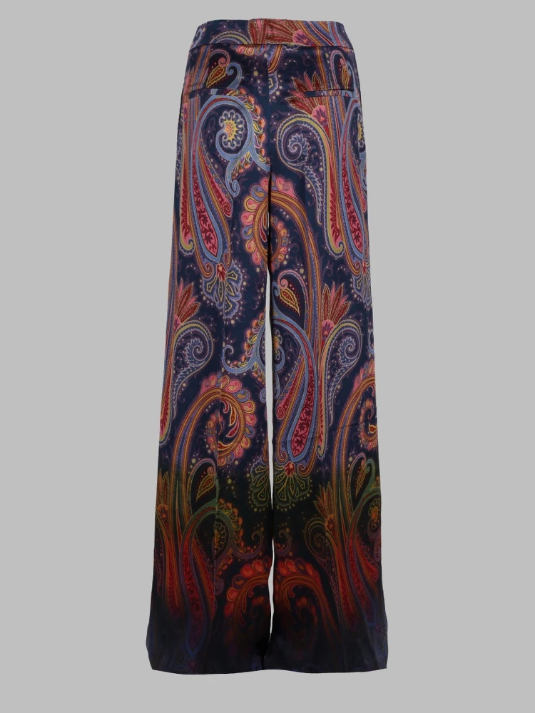 PANTALONE IN ENVERS SATIN CON MOTIVO PAISLEY alternative