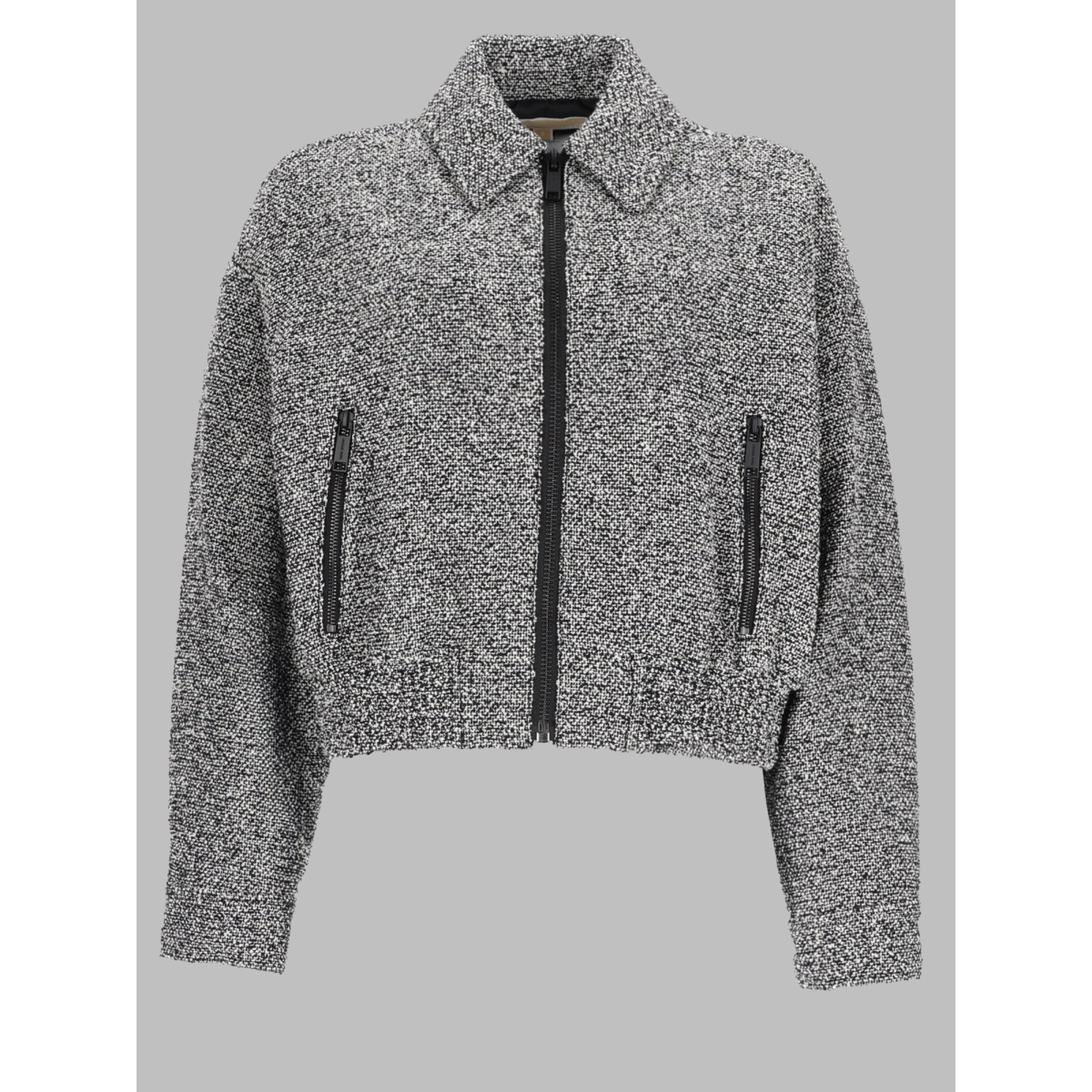GIACCA BOMBER IN COTONE CON ZIP