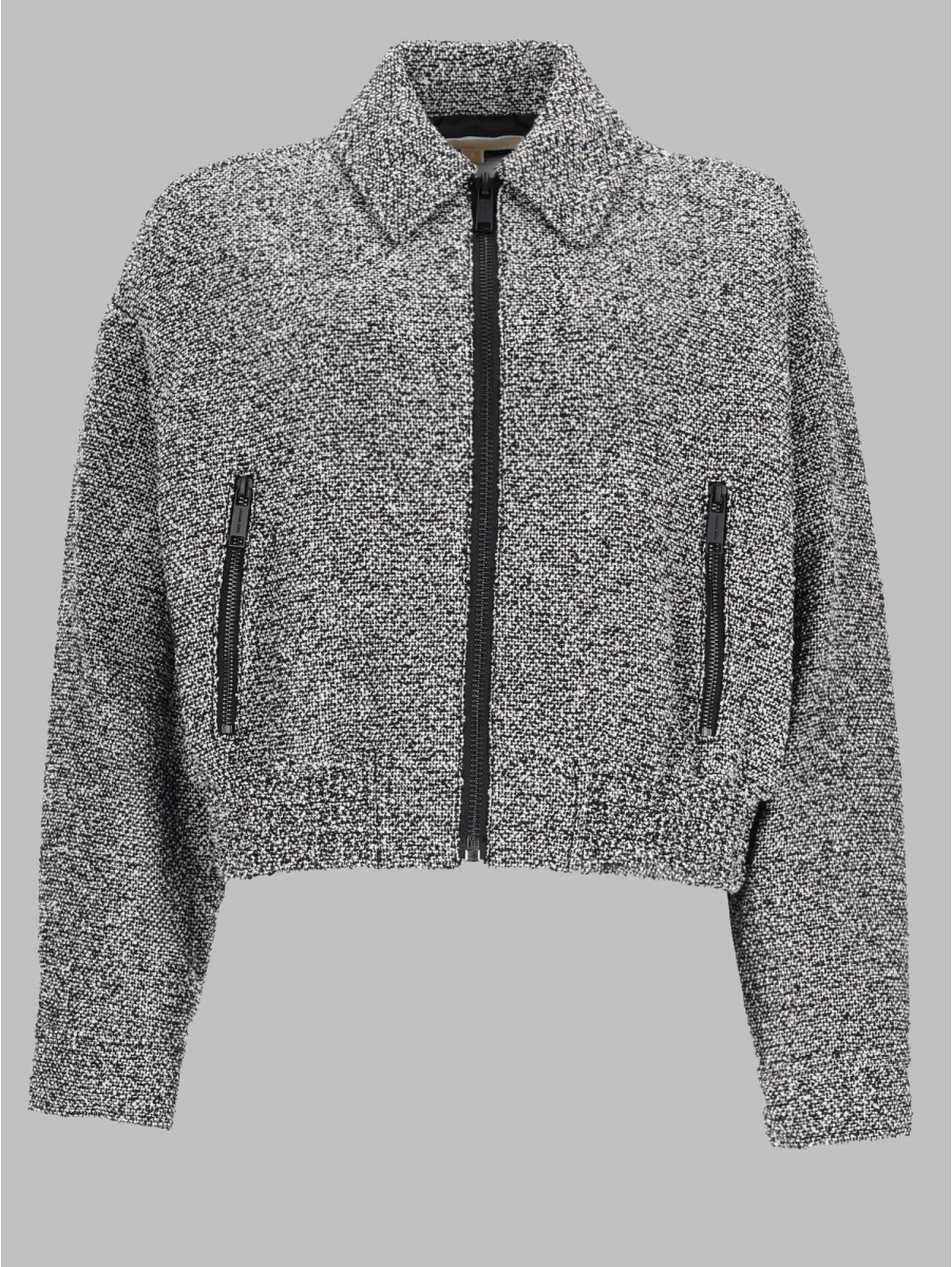 GIACCA BOMBER IN COTONE CON ZIP