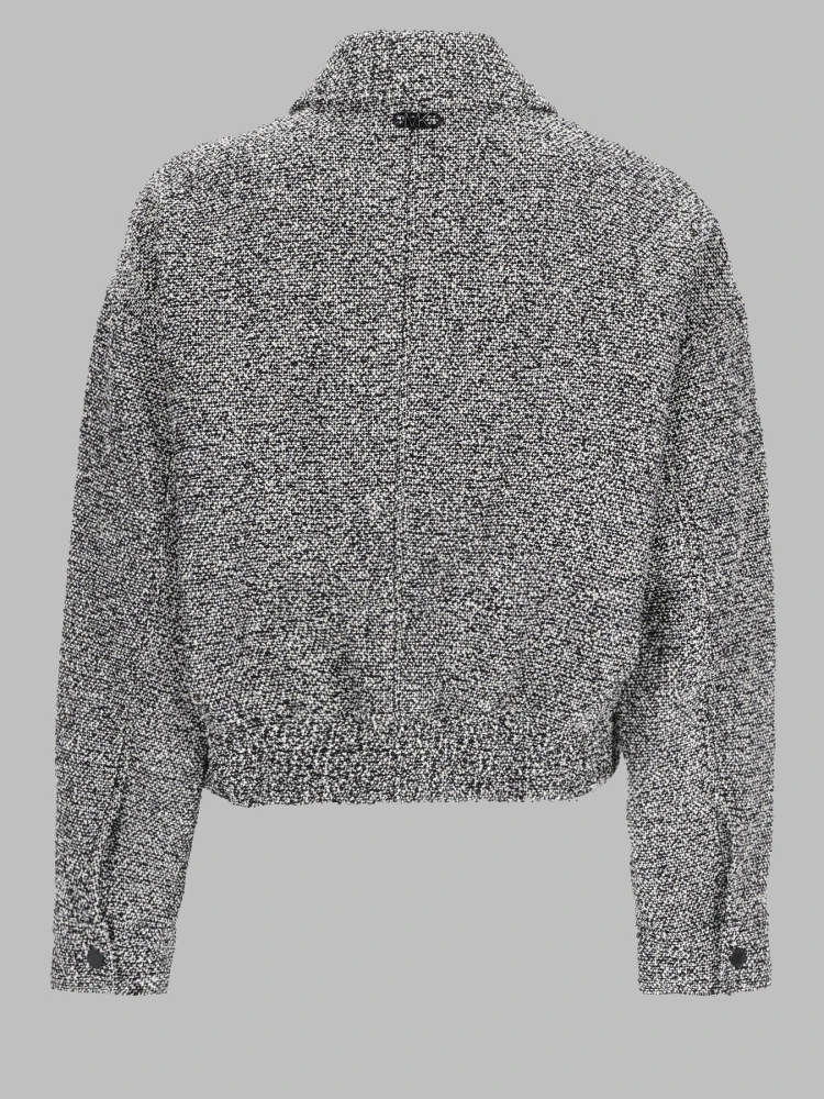 GIACCA BOMBER IN COTONE CON ZIP alternative