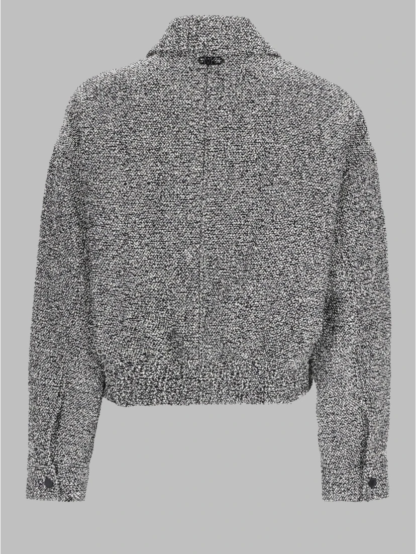 GIACCA BOMBER IN COTONE CON ZIP