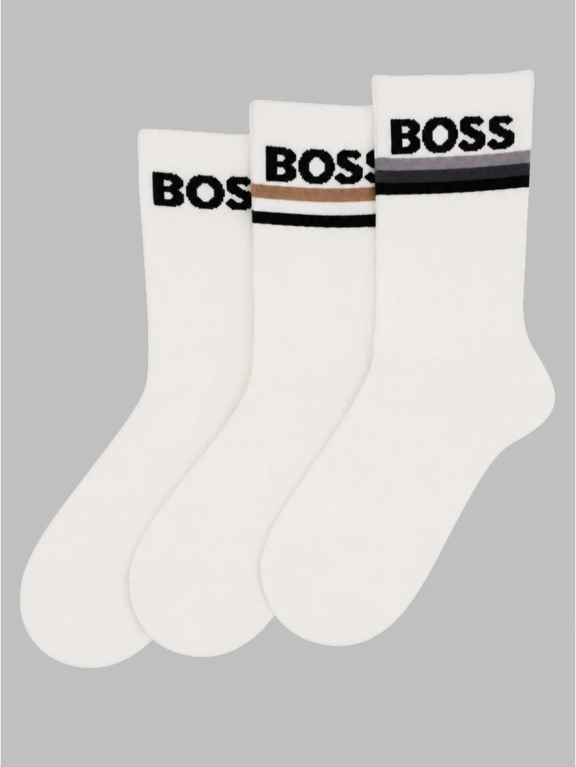 3-PACK CALZINI CON LOGO