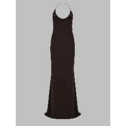 ABITO LUNGO IN SATIN DI SETA