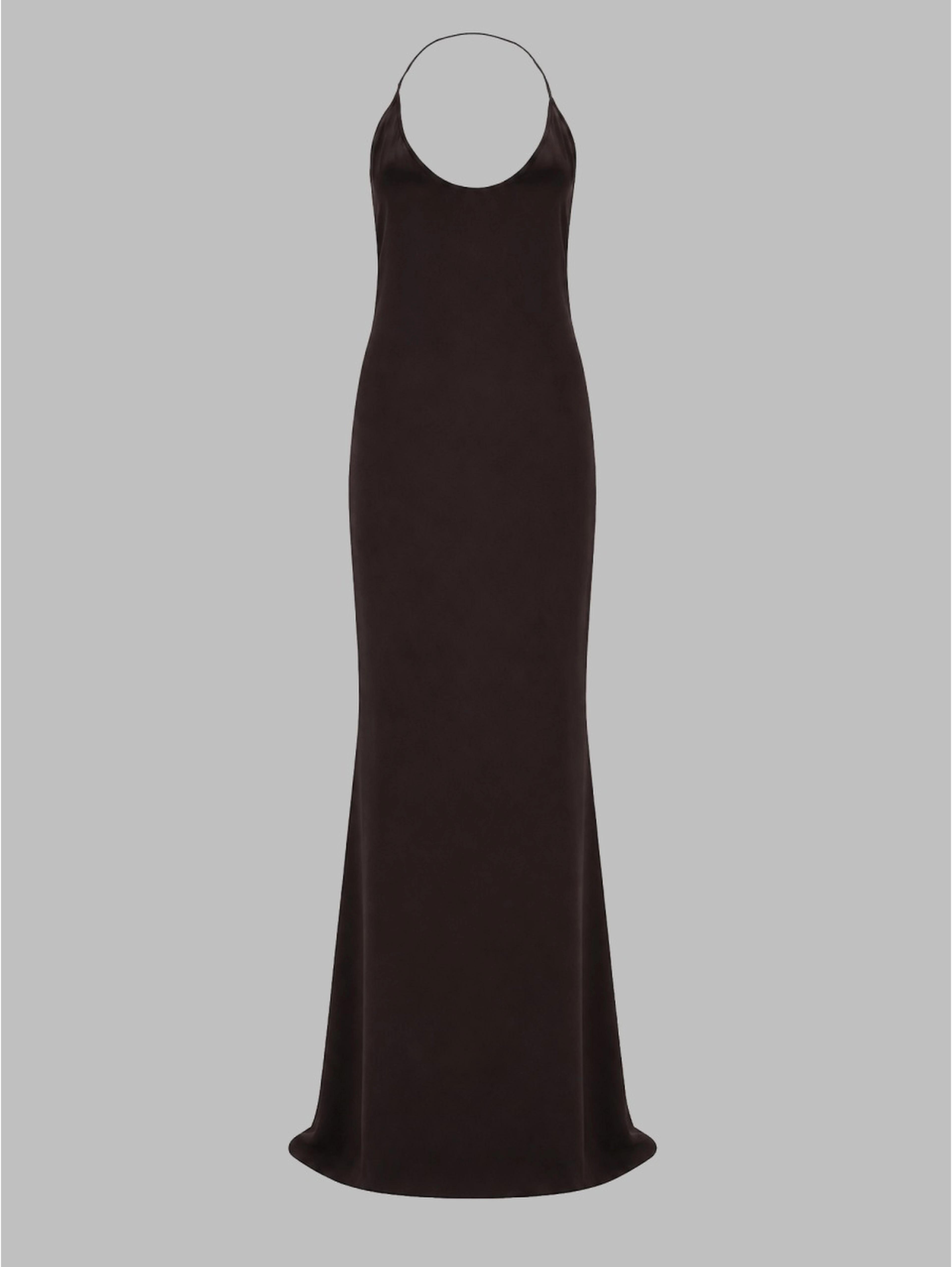 ABITO LUNGO IN SATIN DI SETA