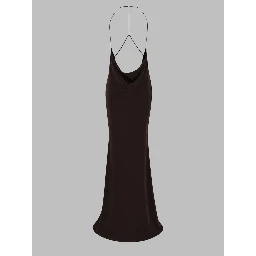 ABITO LUNGO IN SATIN DI SETA