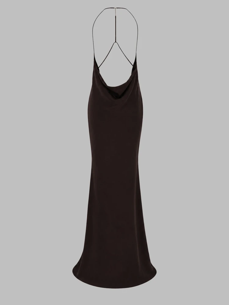 ABITO LUNGO IN SATIN DI SETA alternative