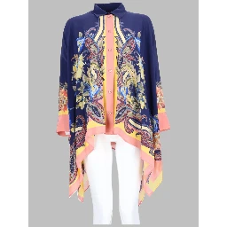 CAMICIA ASIMMETRICA CON STAMPA PAISLEY
