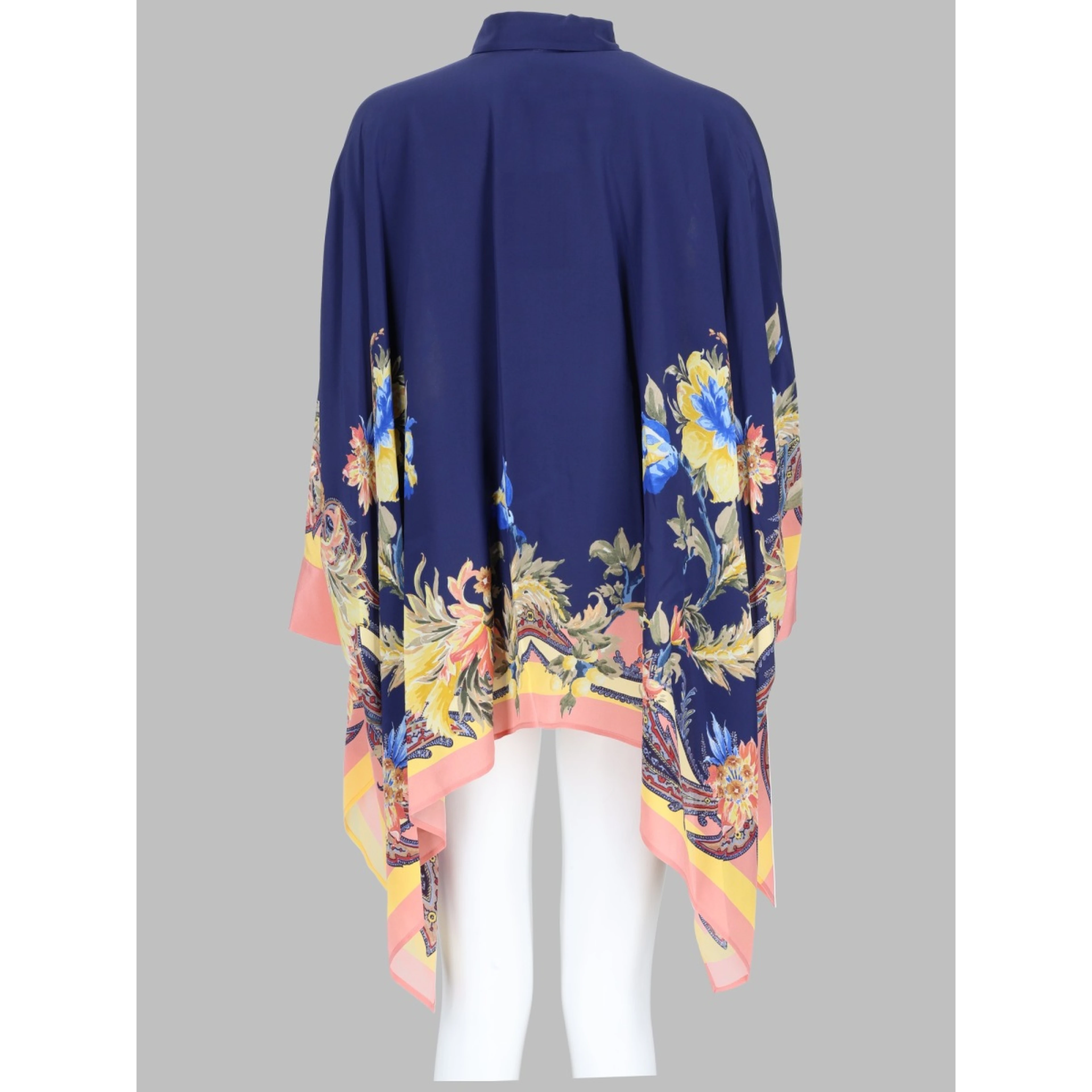 CAMICIA ASIMMETRICA CON STAMPA PAISLEY