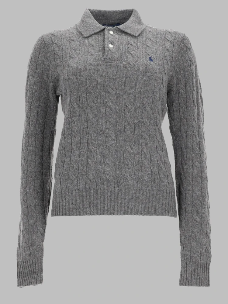 POLO IN MAGLIA CON LOGO