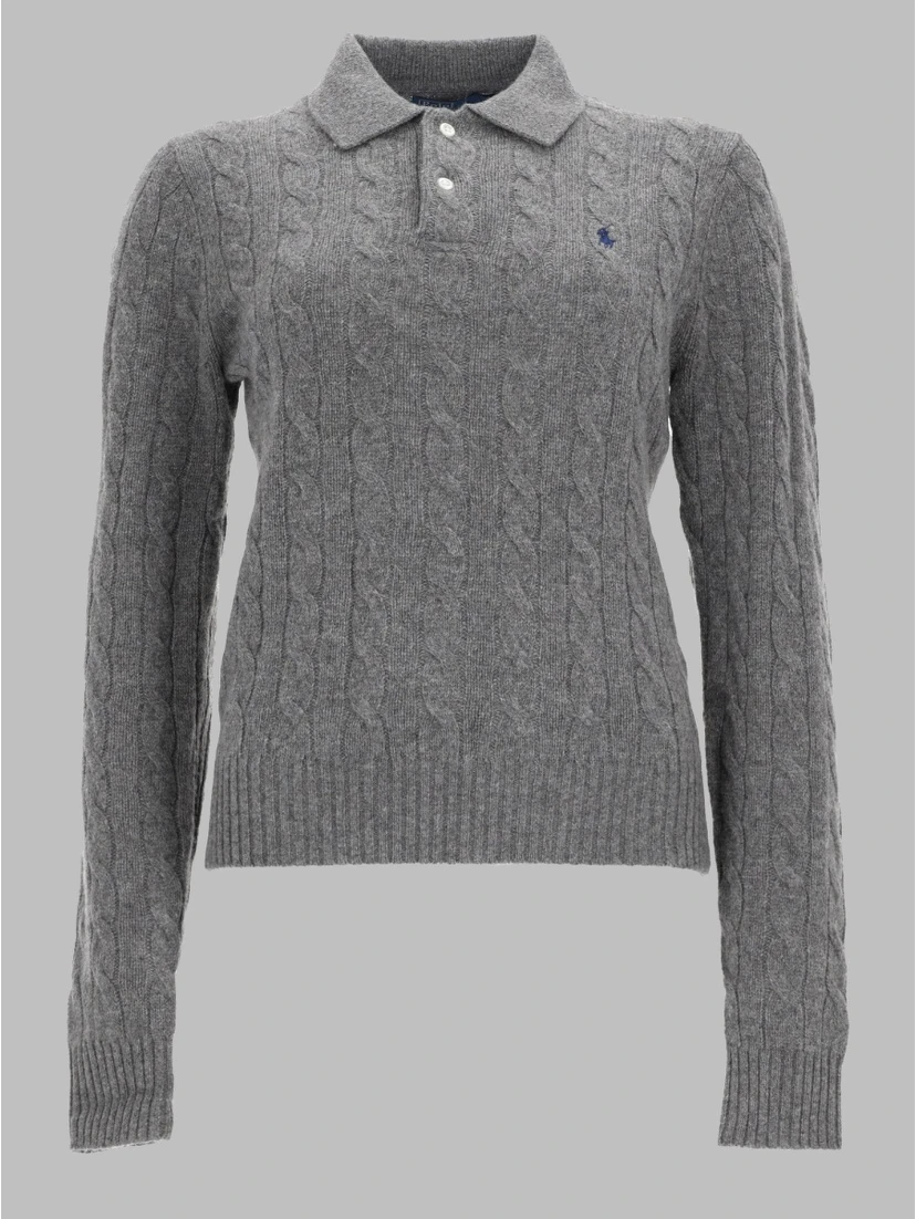 POLO IN MAGLIA CON LOGO