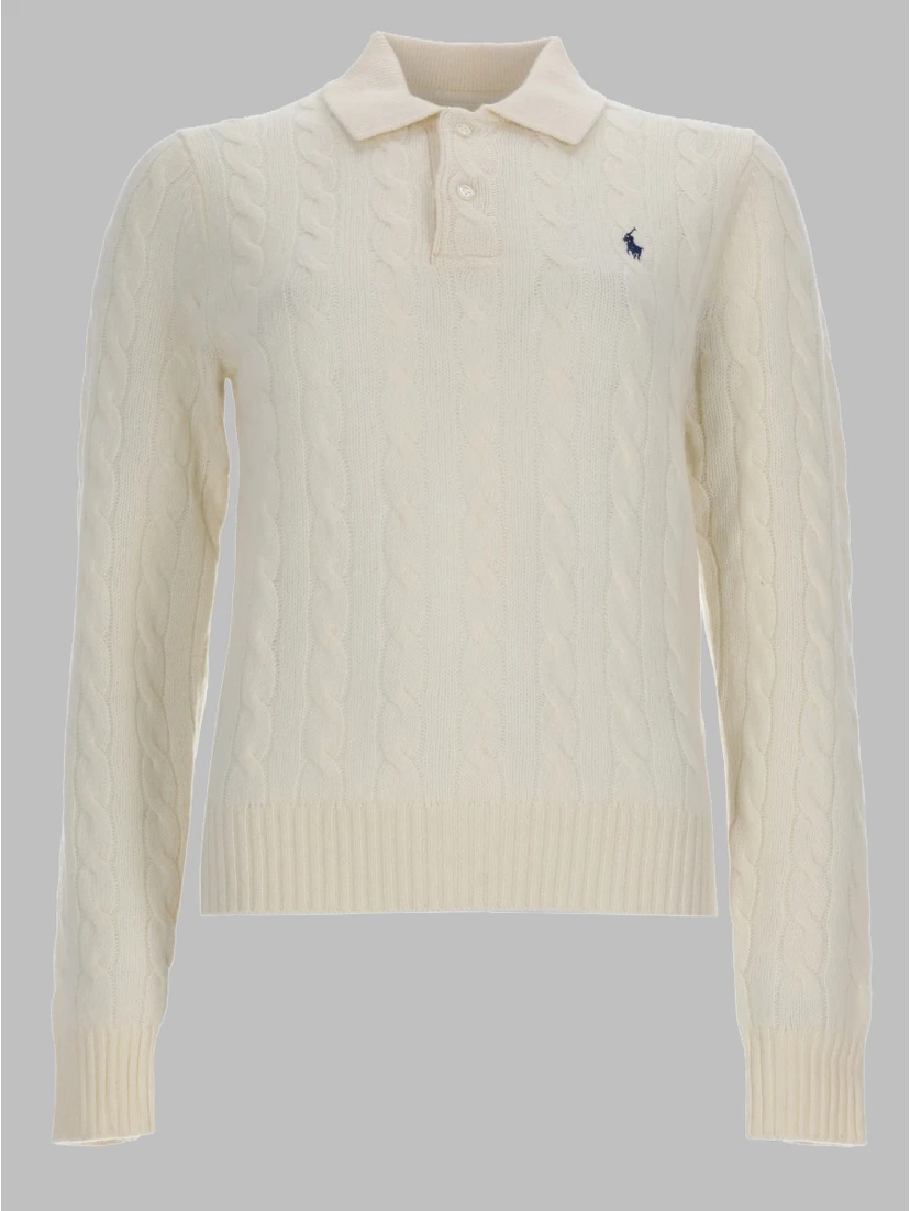 POLO IN MAGLIA CON LOGO