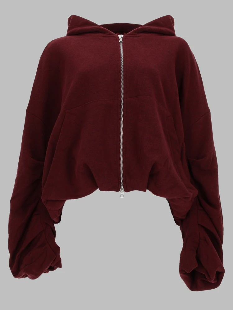 FELPA IN COTONE CON ZIP