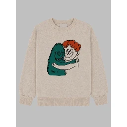 hug hairy monster sweatshirt
