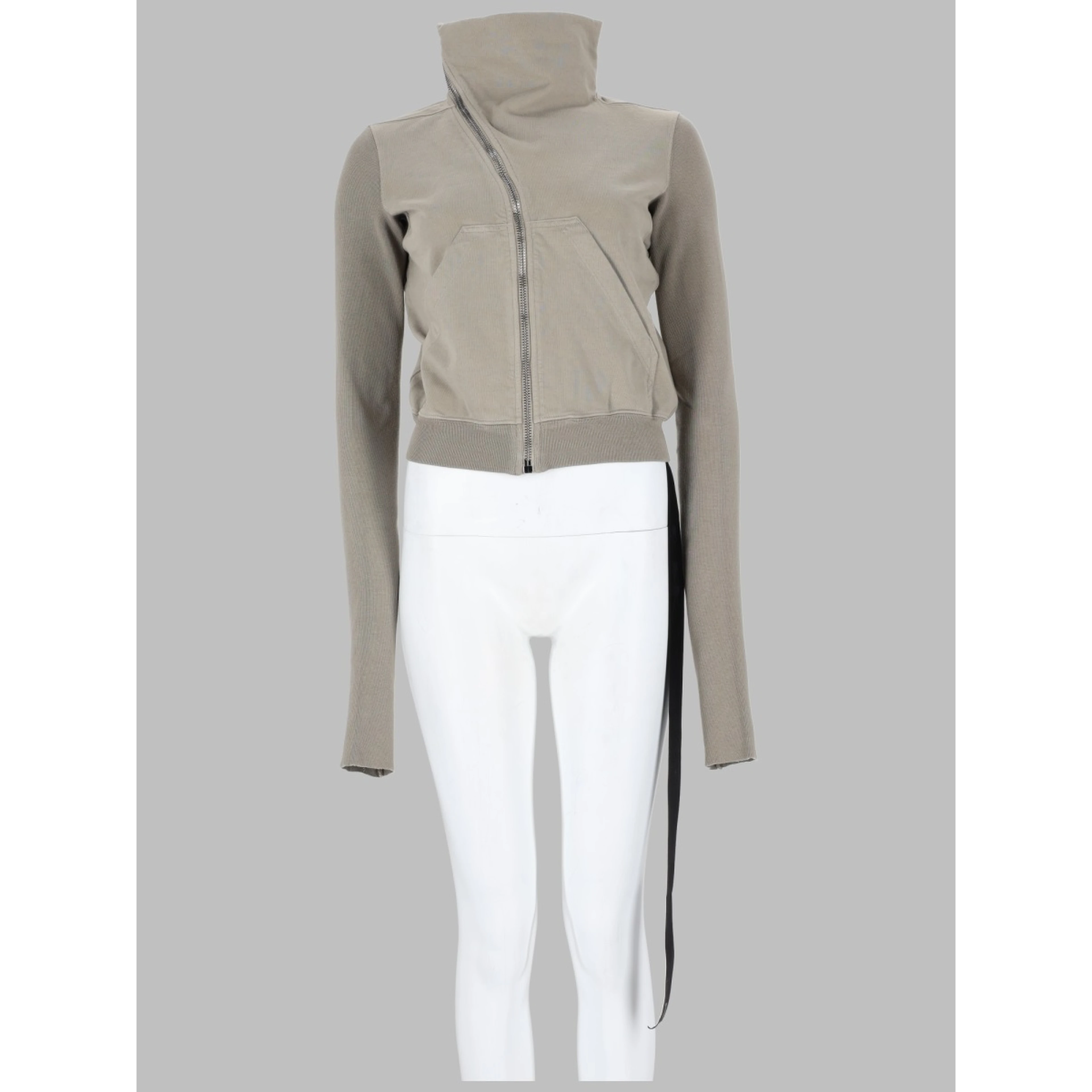 FELPA "MOUNTAIN" CON ZIP ASIMMETRICA