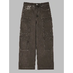 JEANS CARGO IN DENIM DI COTONE