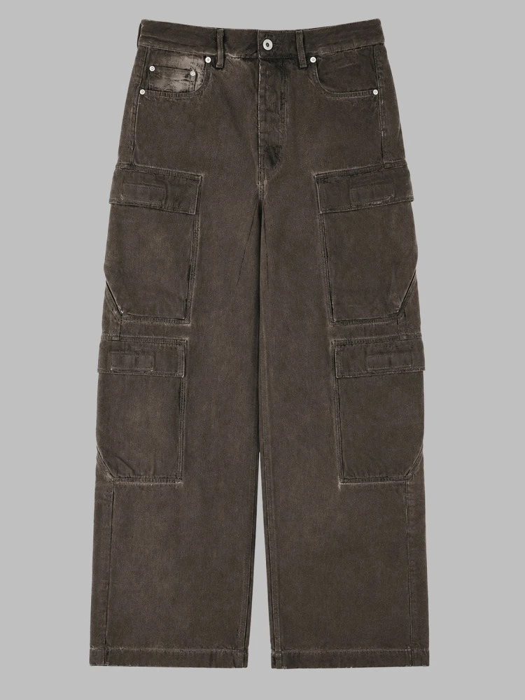JEANS CARGO IN DENIM DI COTONE