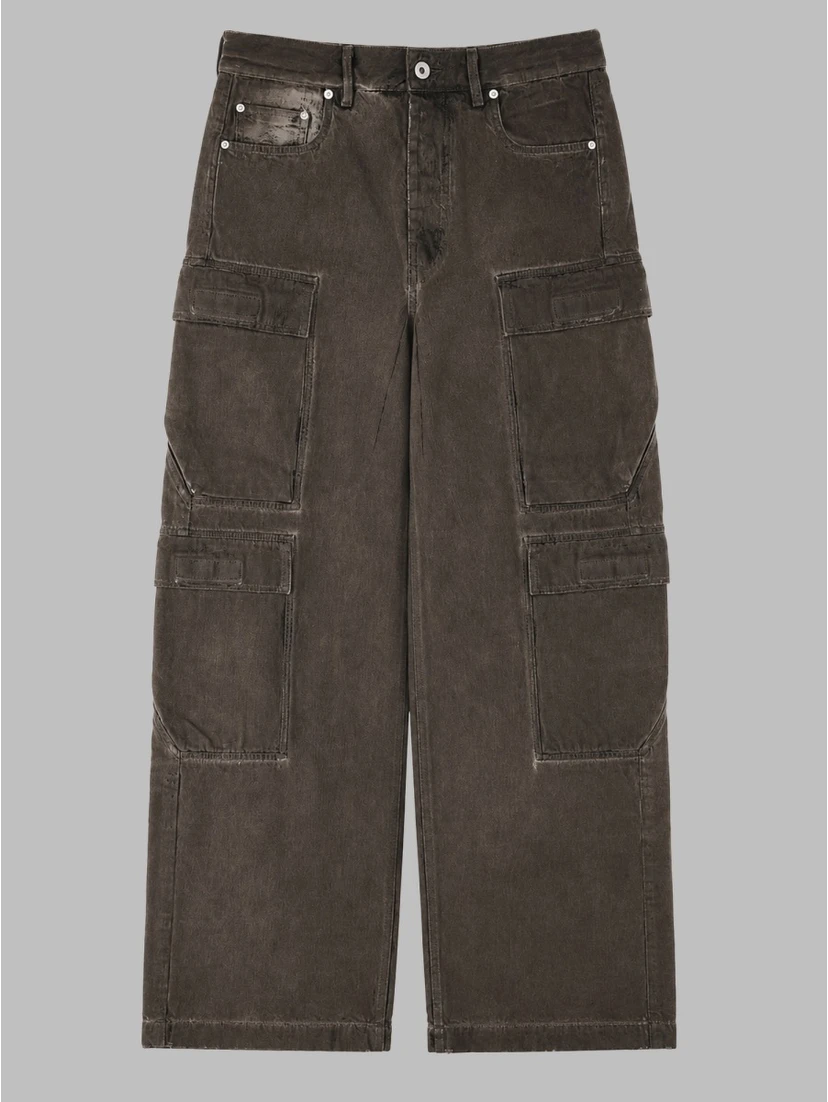 JEANS CARGO IN DENIM DI COTONE
