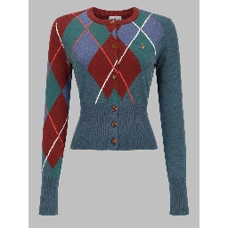 CARDIGAN "ARGYLE" CROPPED