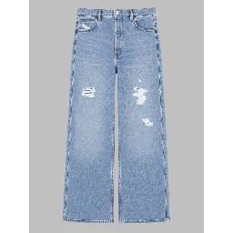 JEANS AMPIO IN DENIM DI COTONE