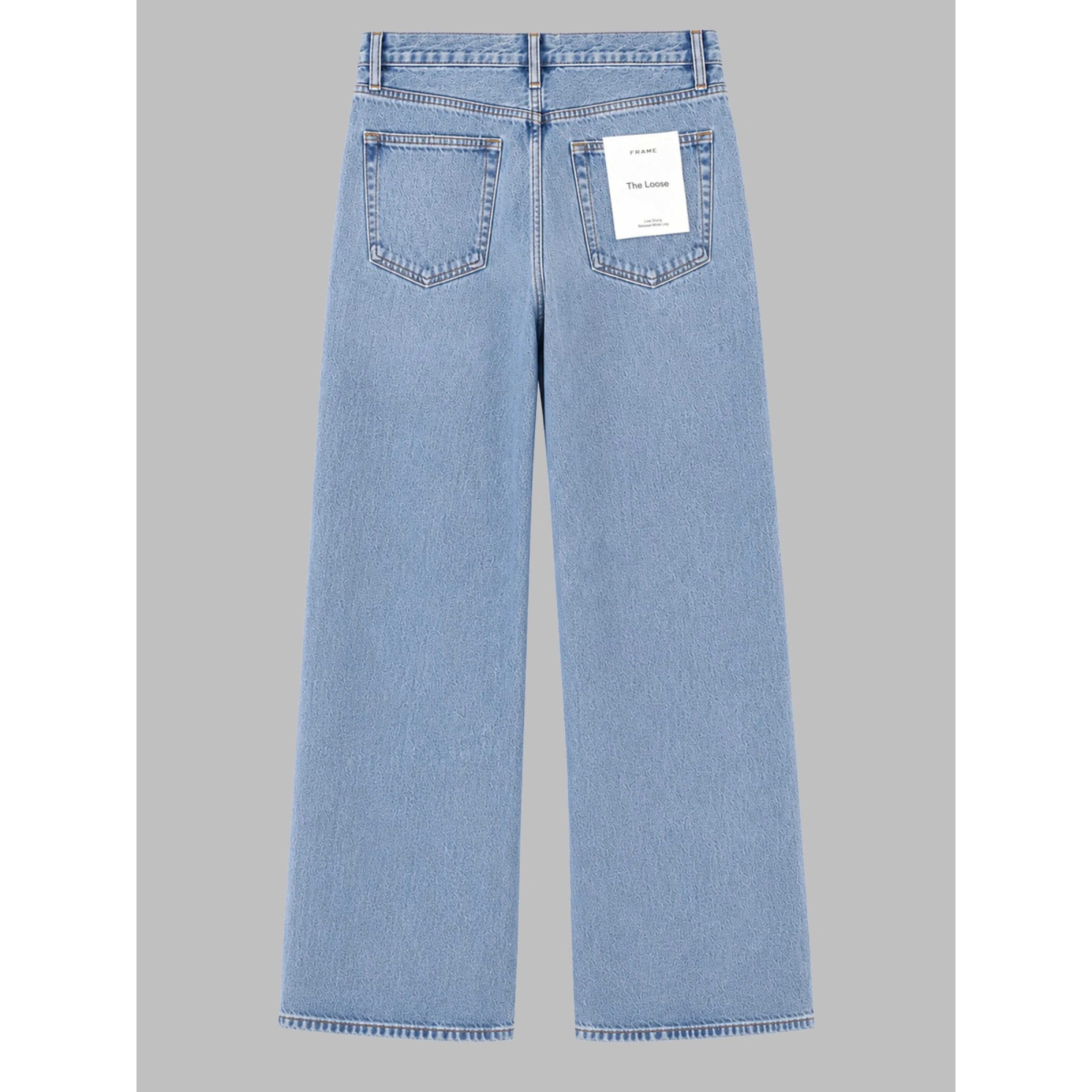 JEANS AMPIO IN DENIM DI COTONE