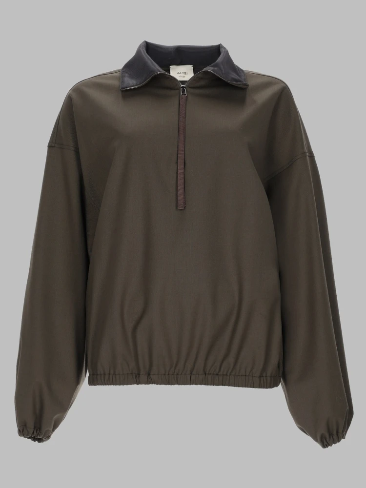 GIACCA CON ZIP A TRE QUARTI