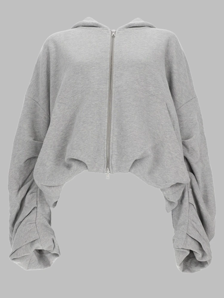 FELPA IN COTONE CON ZIP