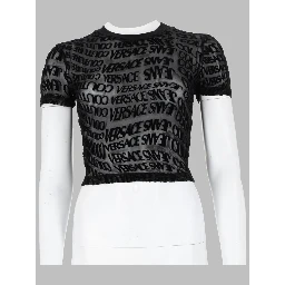 T-SHIRT CROPPED CON STAMPA LOGO