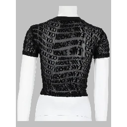 T-SHIRT CROPPED CON STAMPA LOGO
