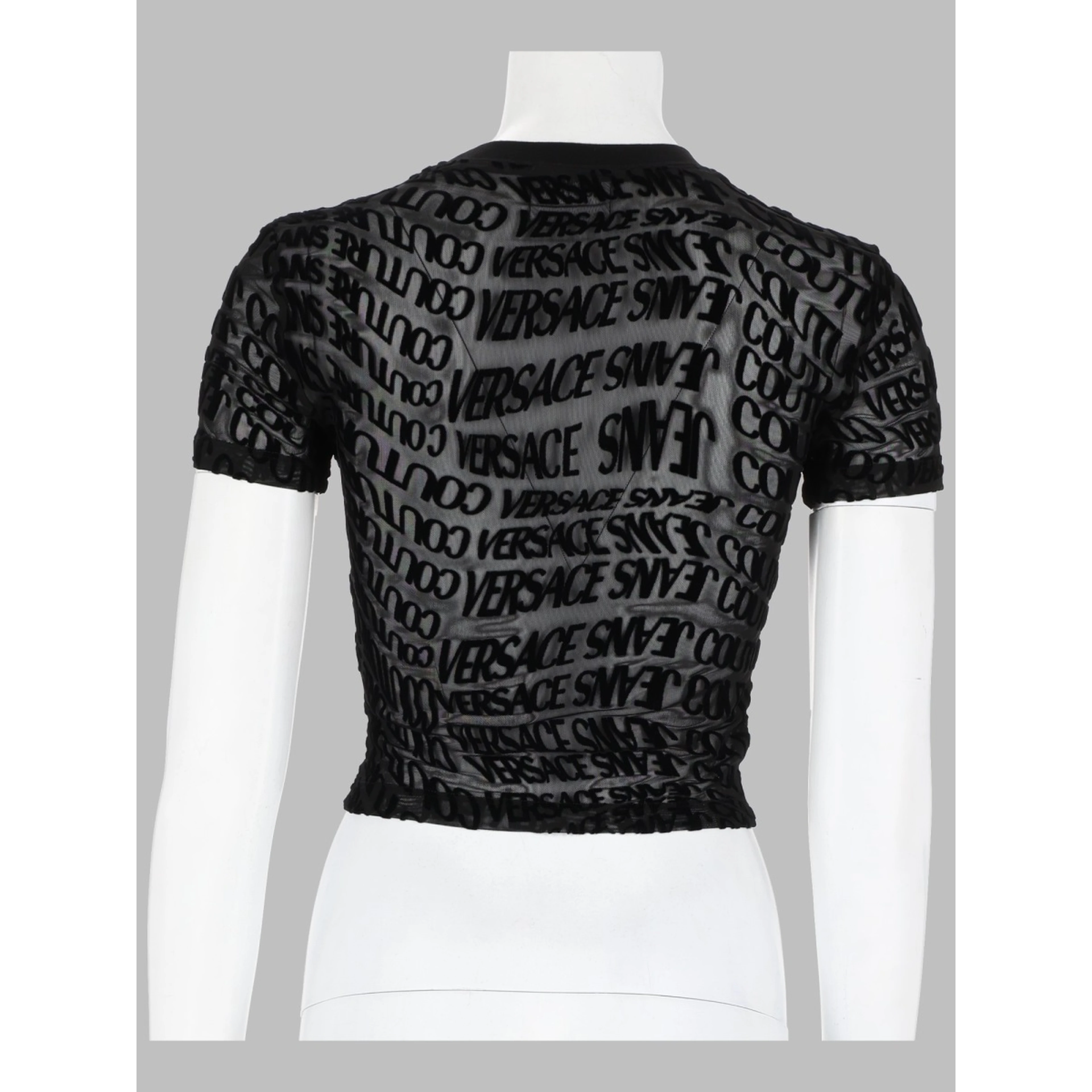 T-SHIRT CROPPED CON STAMPA LOGO