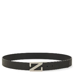 REVERSIBLE BELT WITH MONOGRAM "Z" BUCKLE