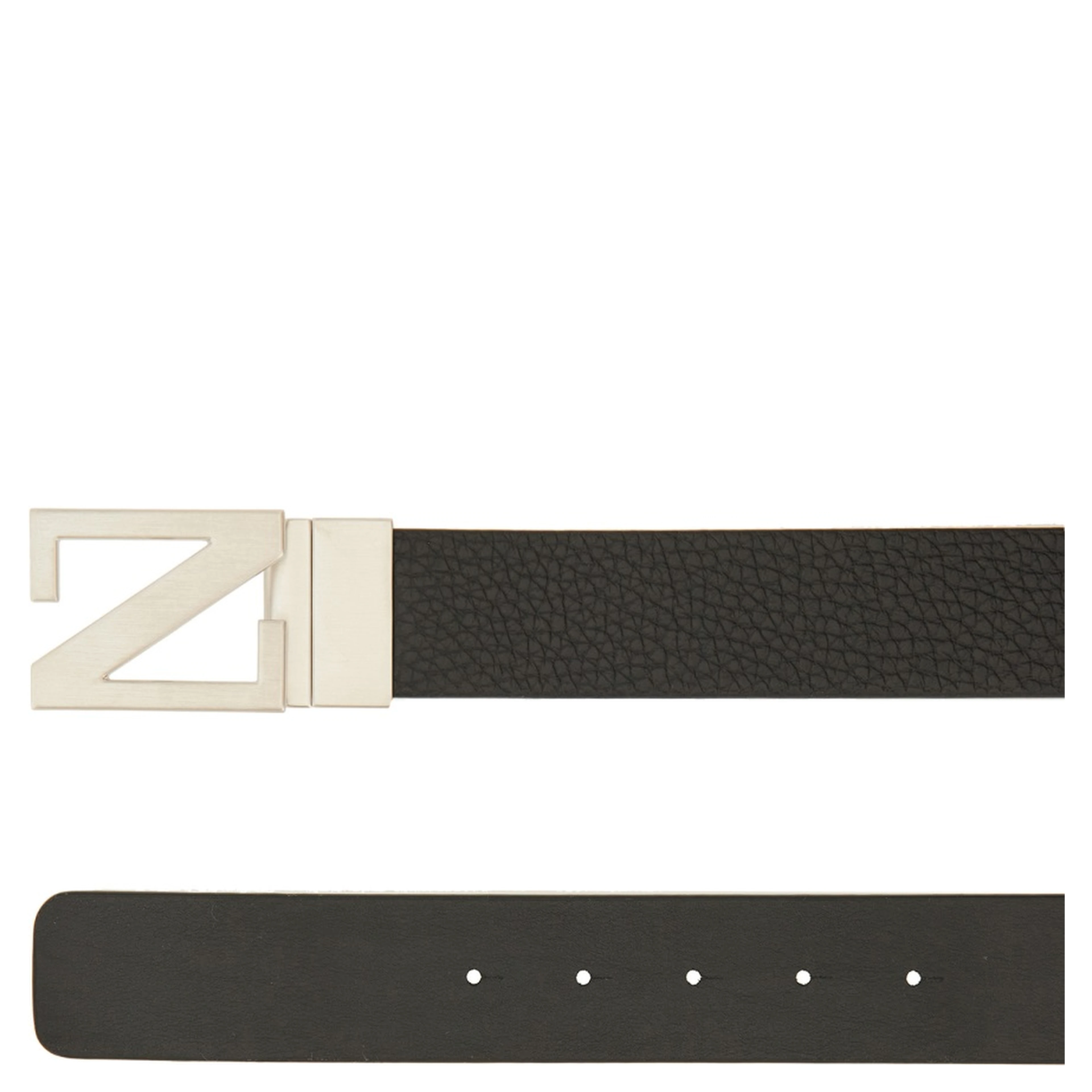 REVERSIBLE BELT WITH MONOGRAM "Z" BUCKLE