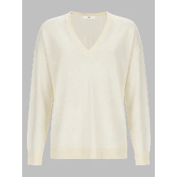 MAGLIA IN CASHMERE CON SCOLLO A V