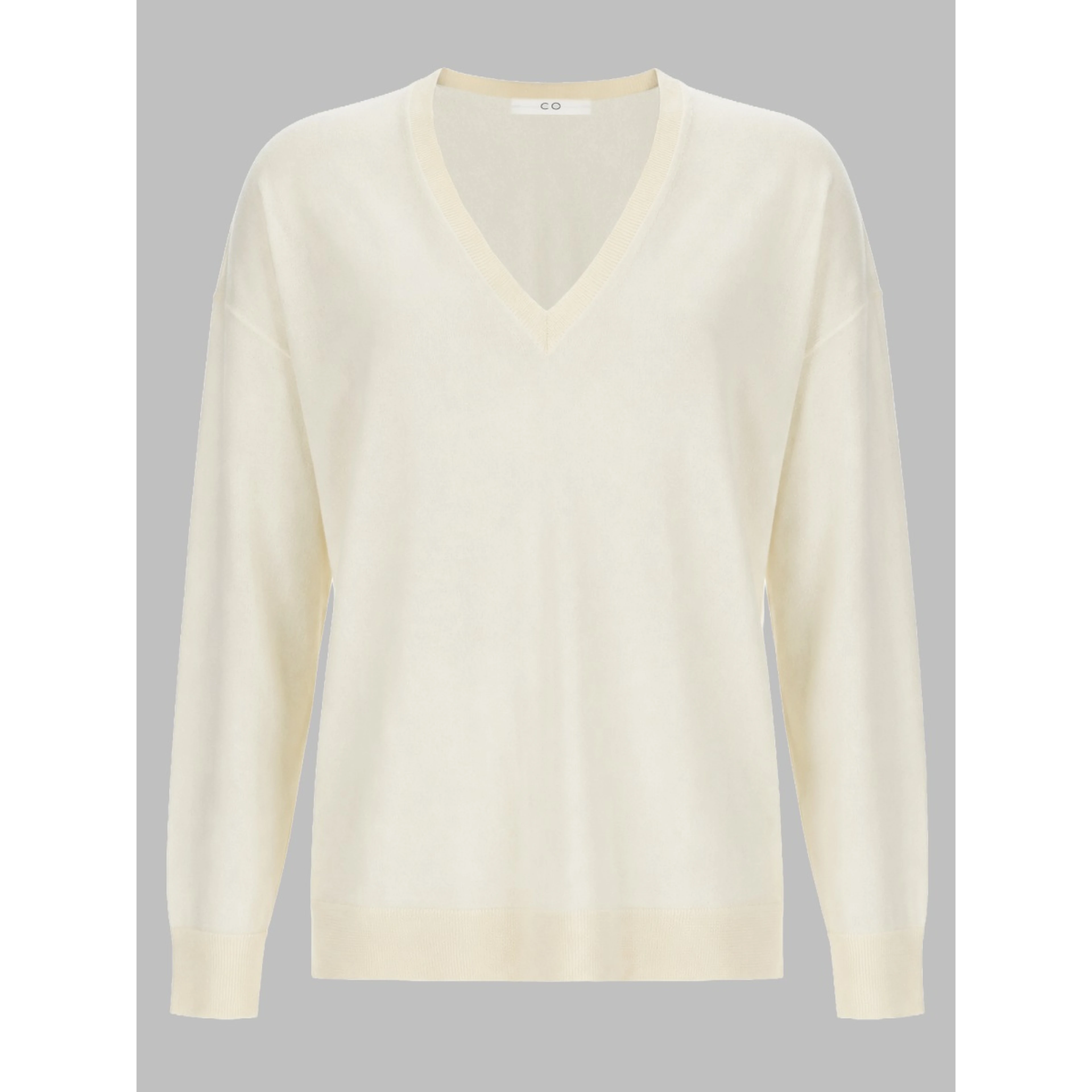 MAGLIA IN CASHMERE CON SCOLLO A V