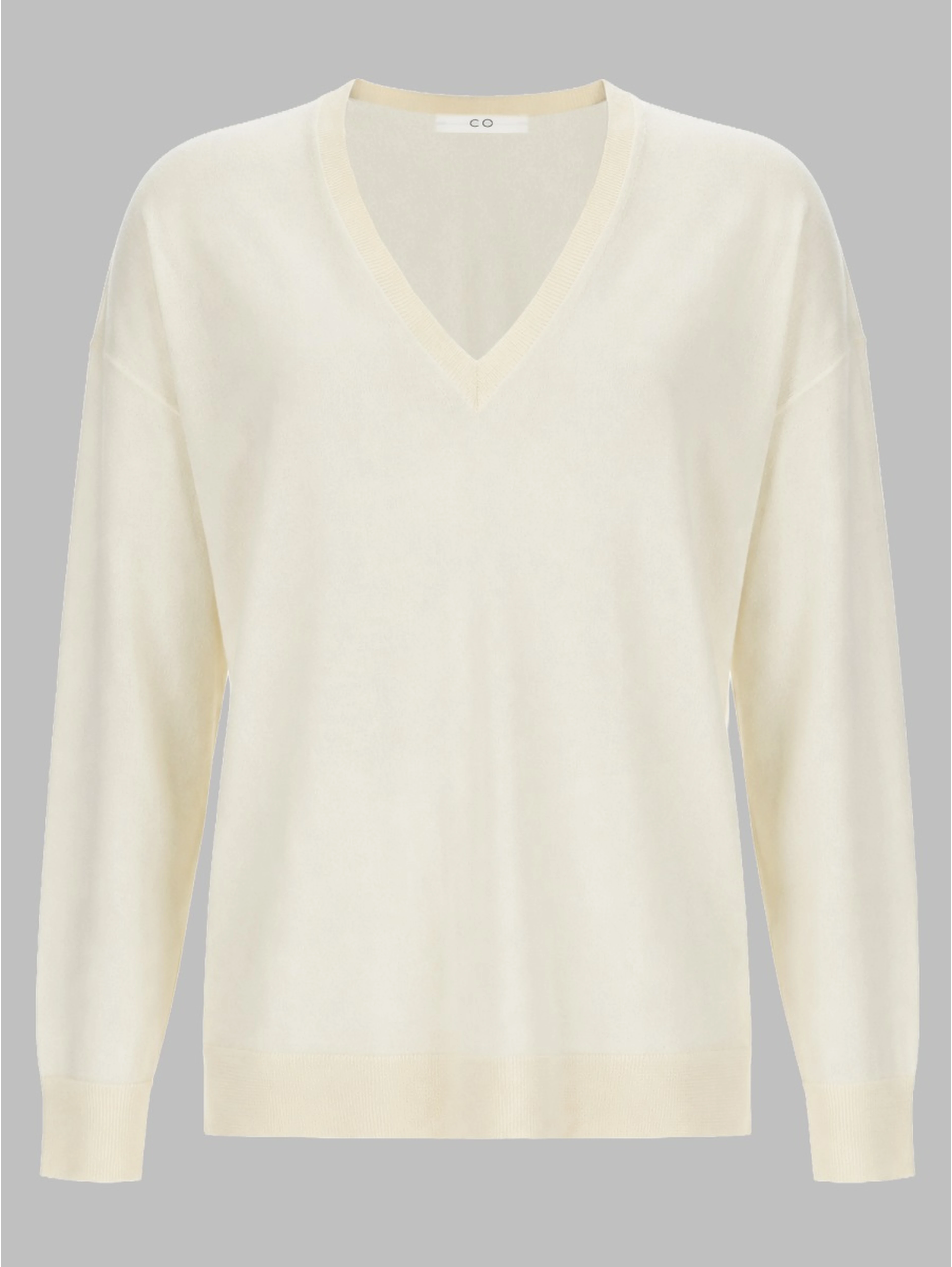 MAGLIA IN CASHMERE CON SCOLLO A V