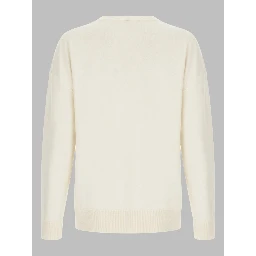 MAGLIA IN CASHMERE CON SCOLLO A V