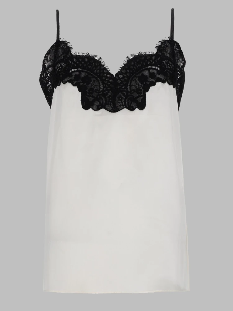 TOP IN SETA E PIZZO
