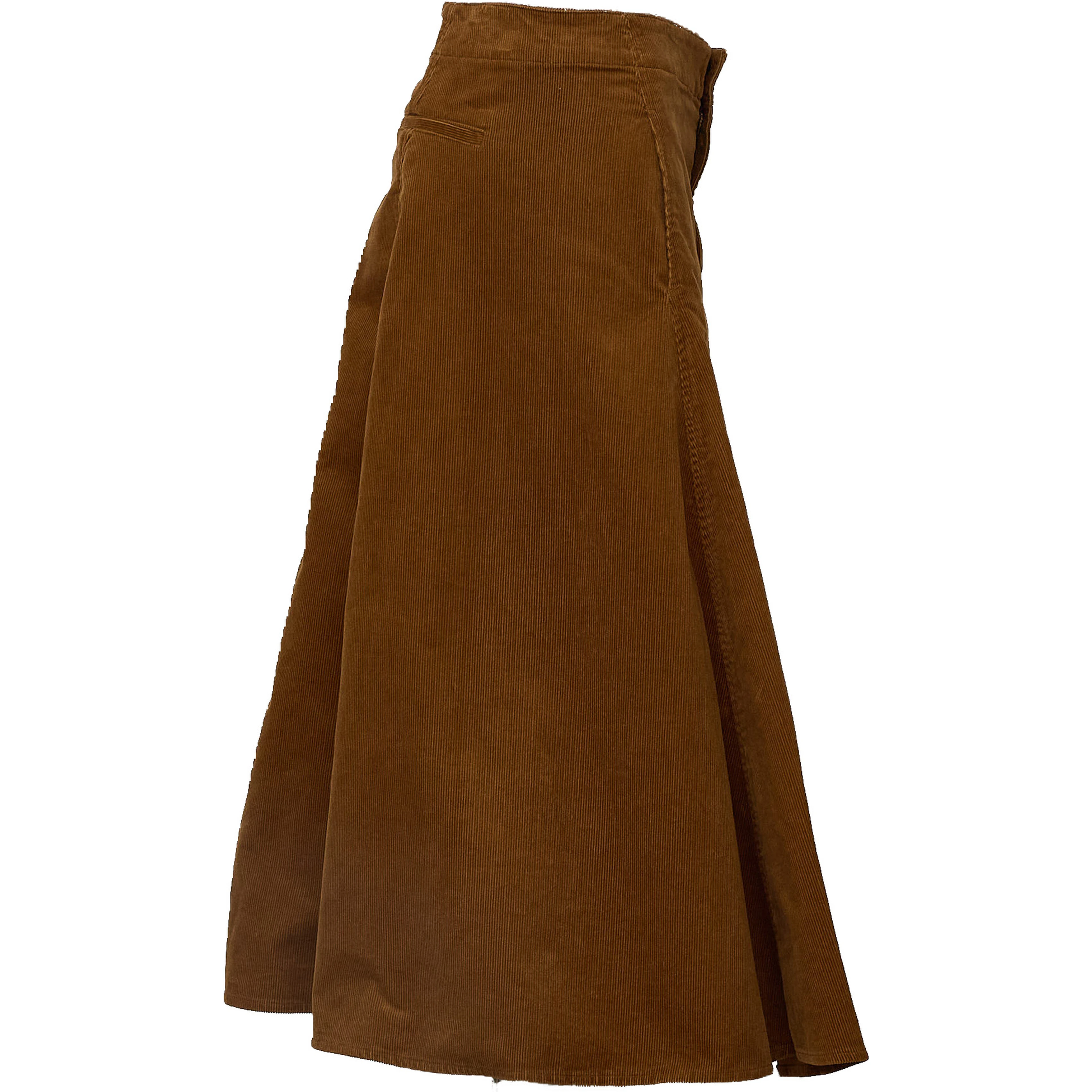 Woven A Line Skirt Stretch Cord
