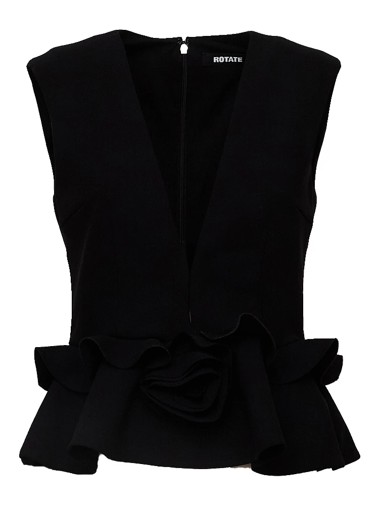 Fleuri V-Neck Flower Top