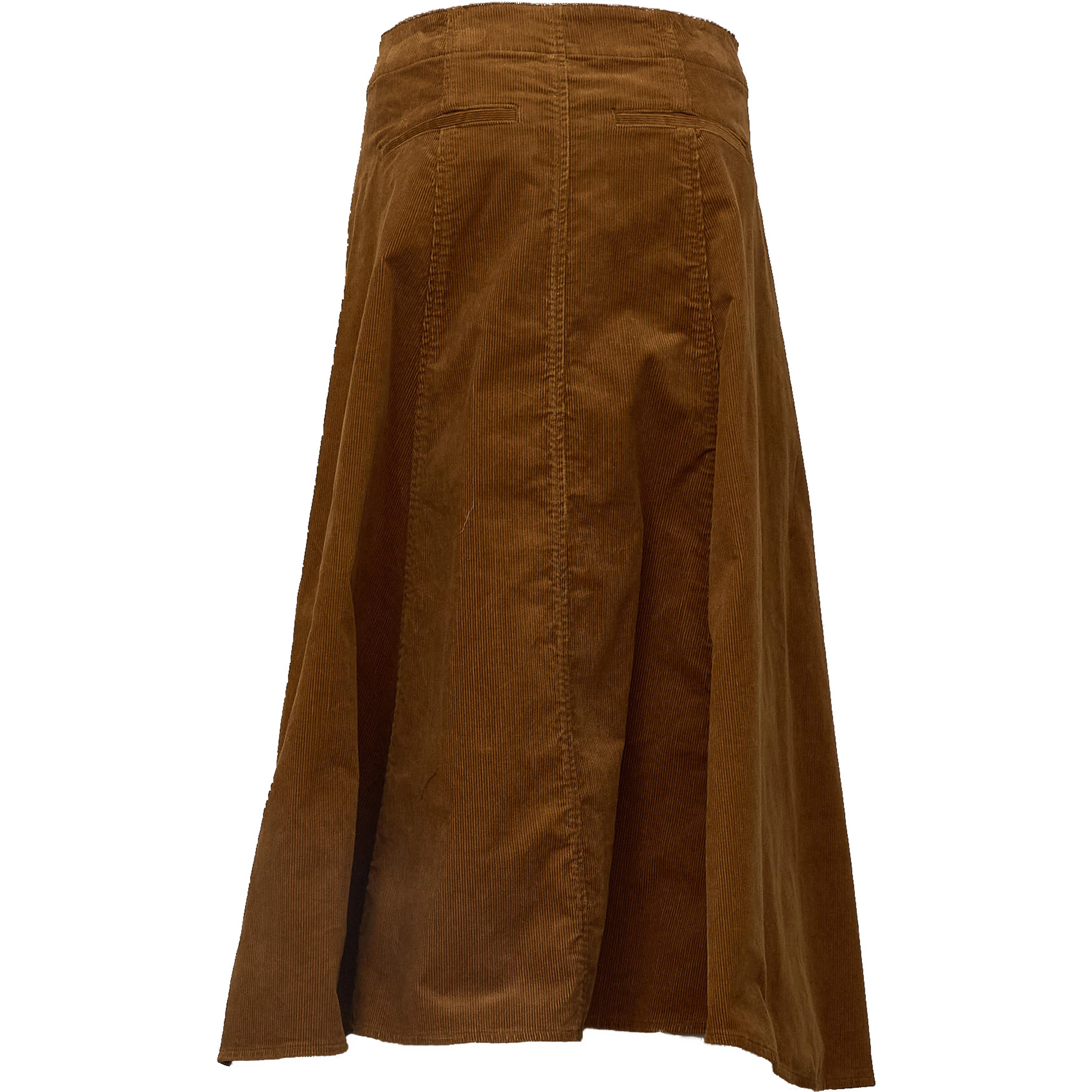Woven A Line Skirt Stretch Cord