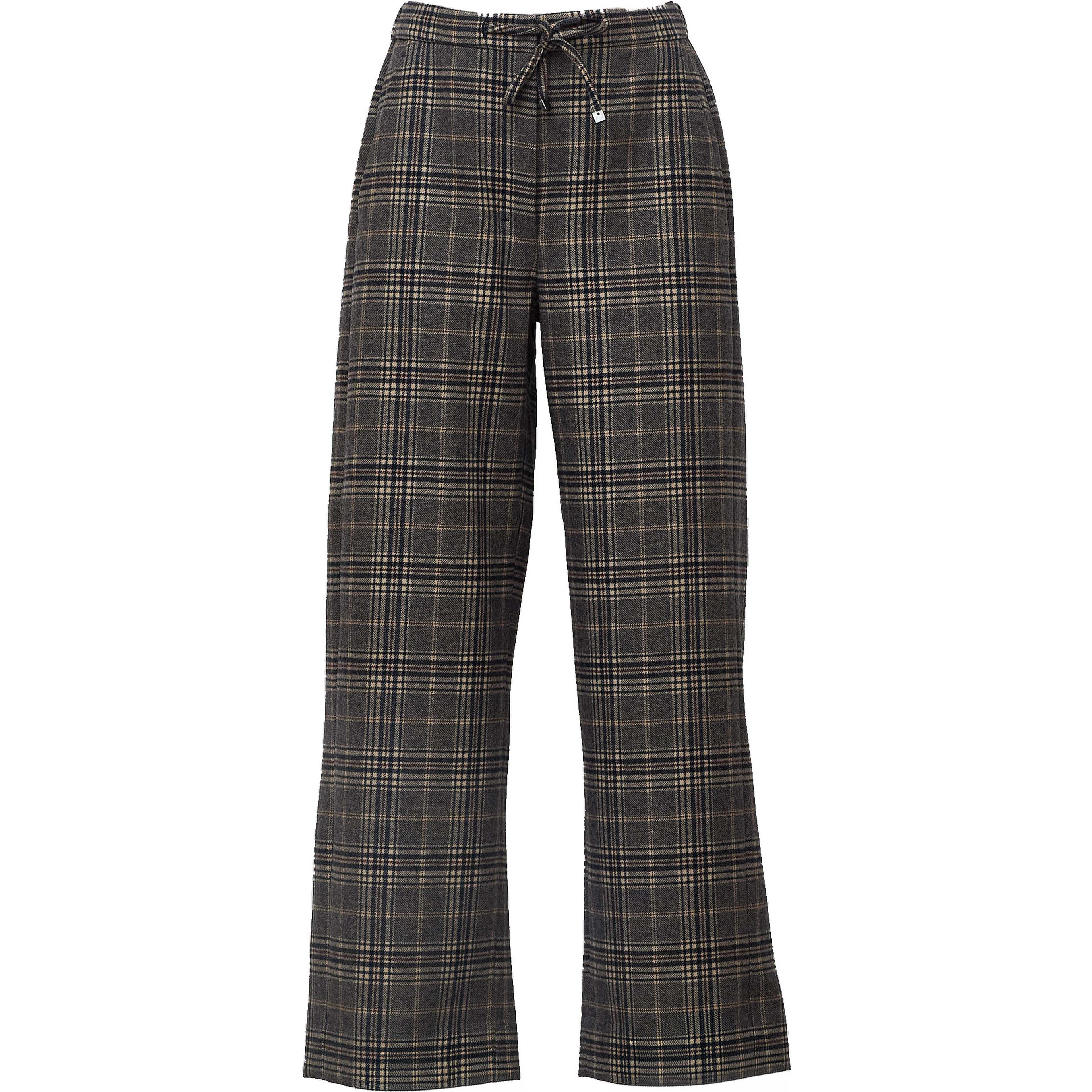 Pantaloni Lunghi Vischio In Flanella Pura Lana
