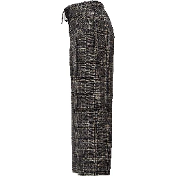 Pantaloni Lunghi Vischio In Flanella Pura Lana