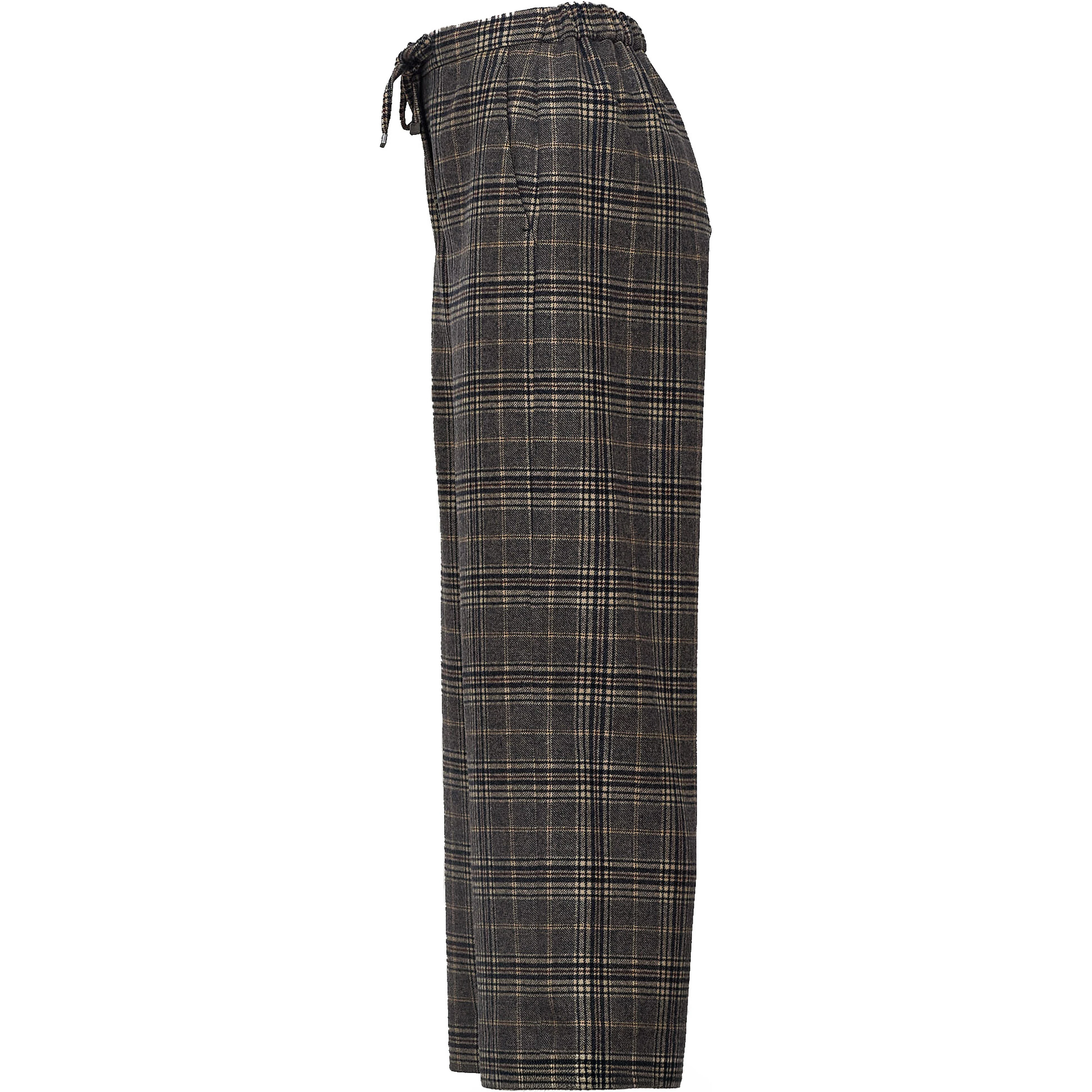 Pantaloni Lunghi Vischio In Flanella Pura Lana