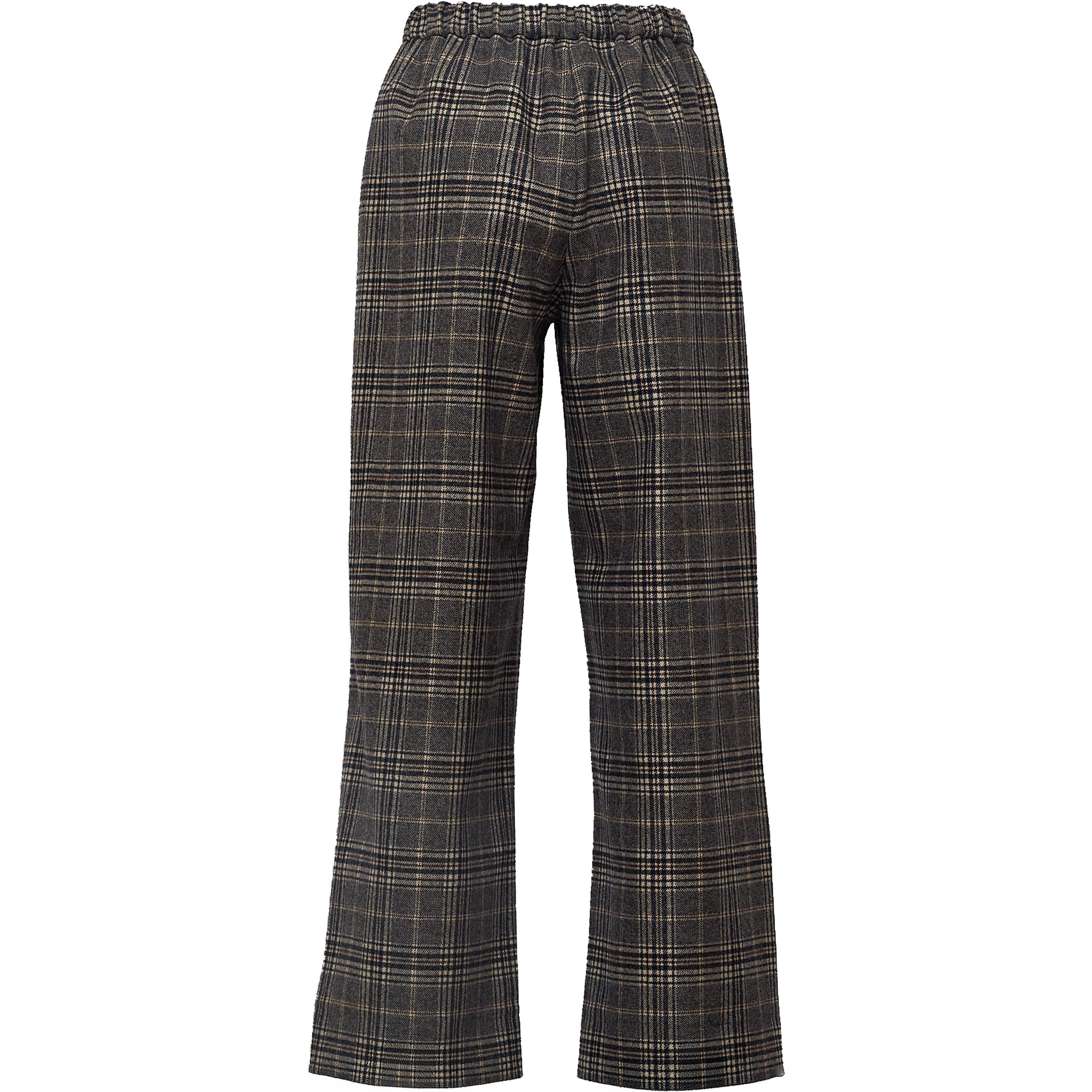 Pantaloni Lunghi Vischio In Flanella Pura Lana