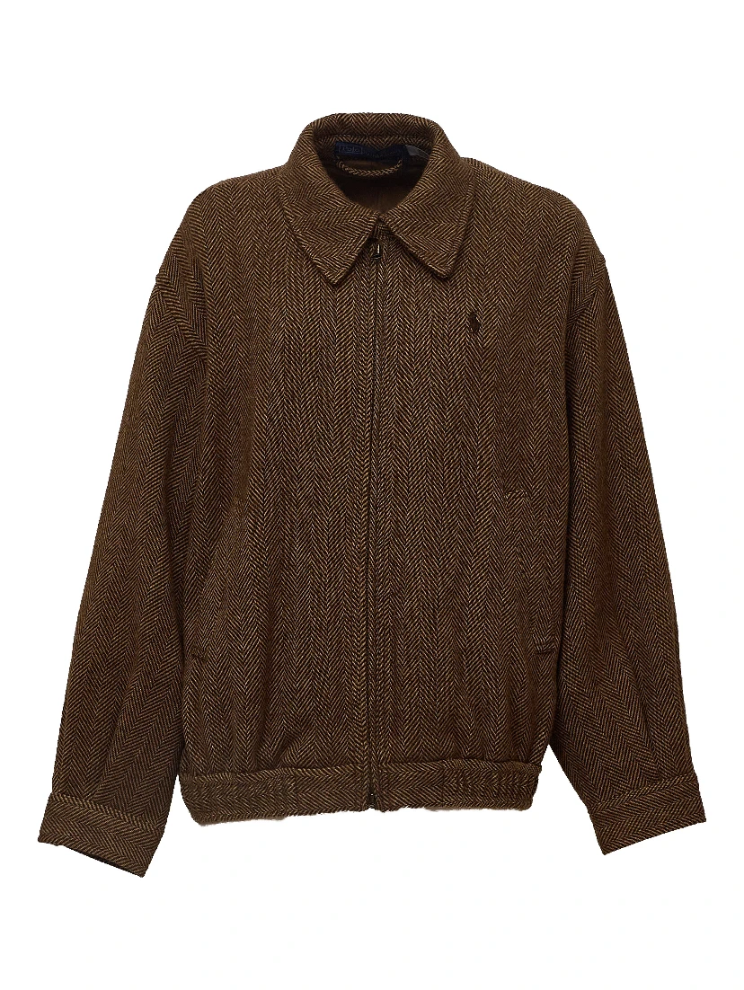 Woven Bomber Coat Wool Twill