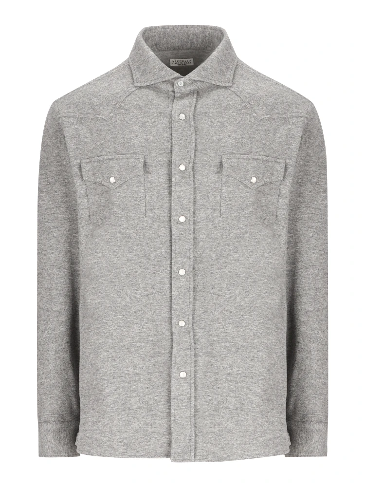 Brunello Cucinelli Shirts Grey