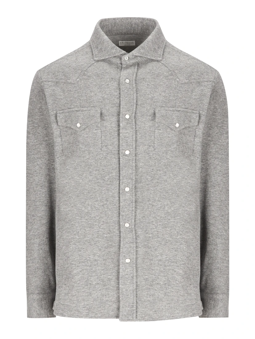 Brunello Cucinelli Shirts Grey