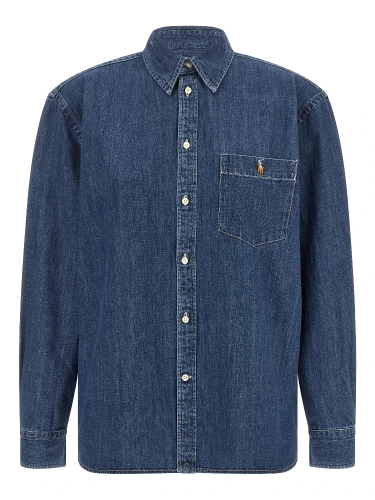 Blue Cotton Blouse